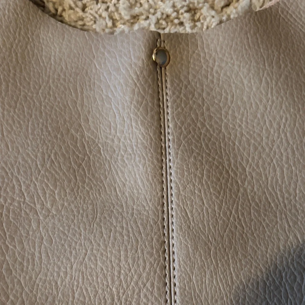 Anthropologie Beige love knot buckle Hobo Bag